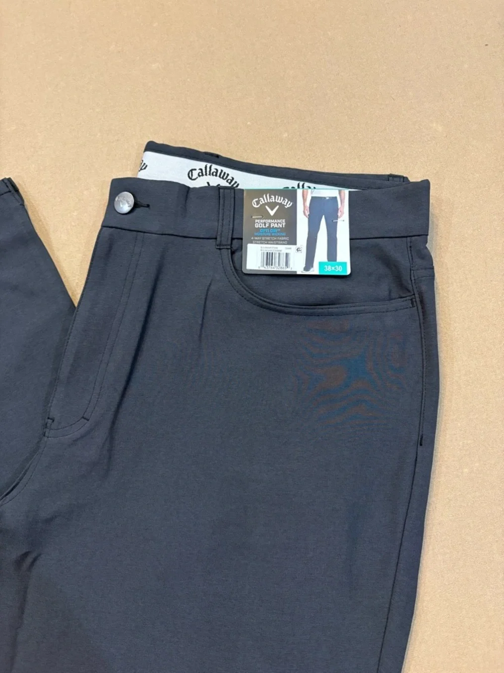 Callaway Men’s Performance Golf Pants Dark Grey Size 38x30 NWT